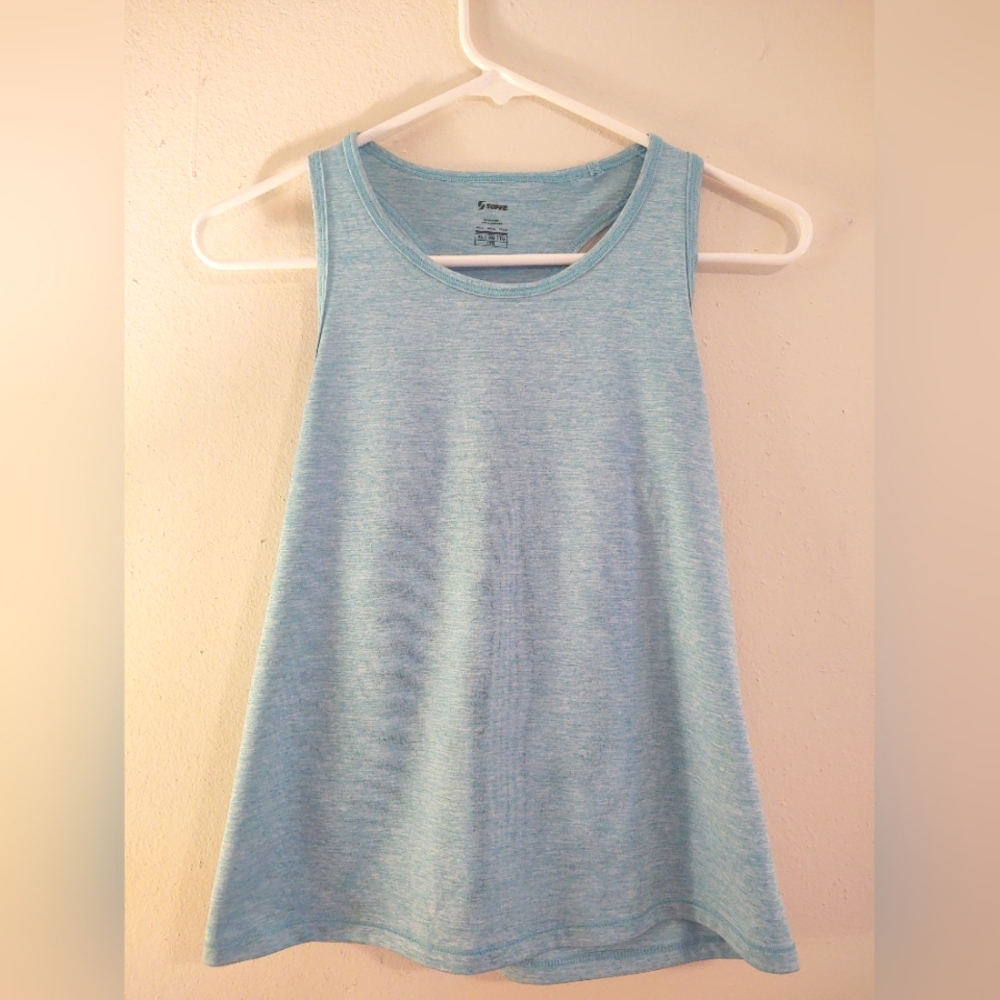 Soffe Light Blue Racerback Tank Girls XL (16)